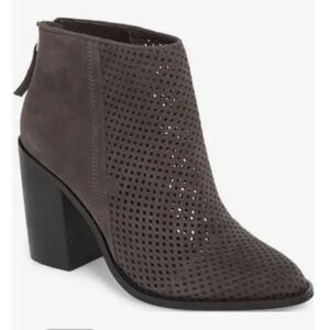 Steve Madden sz 6 M suede leather‎ mesh ankle heel boots NWT